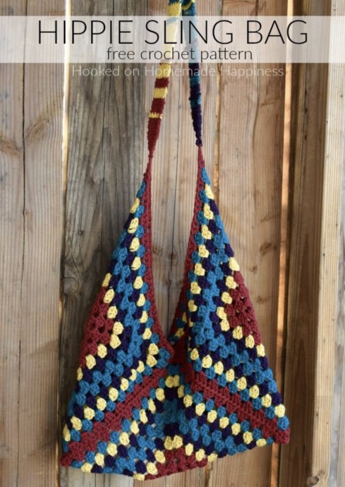 Hippie Sling Crochet Bag Pattern