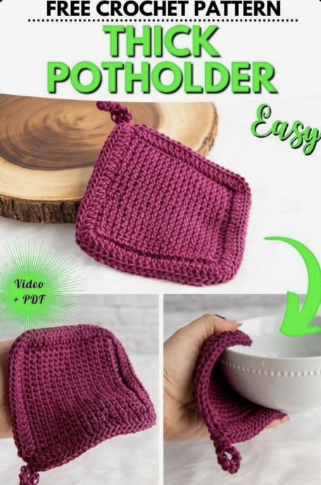 Thick Crochet Potholder