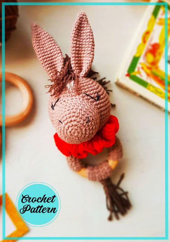 Crochet Rattle Horse Amigurumi