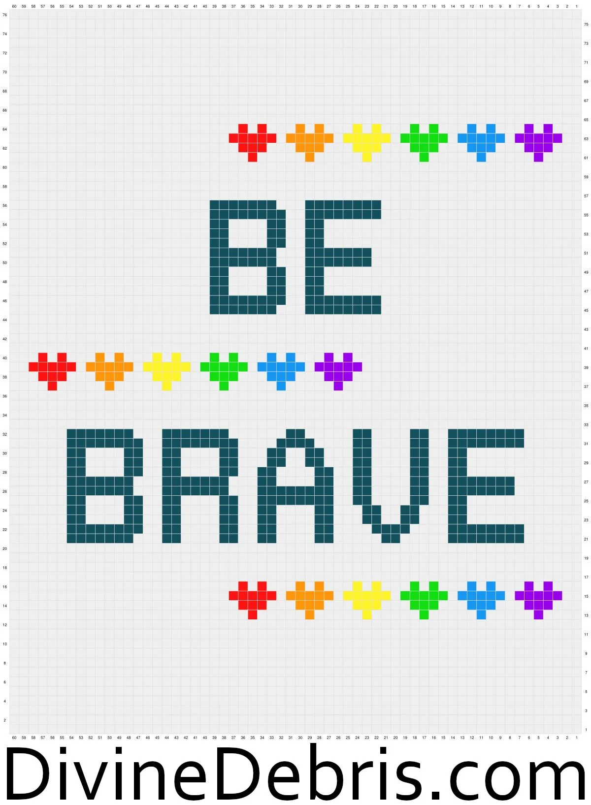 Crochet Brave Poster: A Charming and Inspirational Decor for Your Home