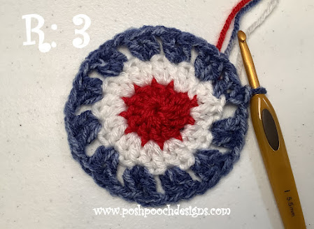 Crochet Red, White And Blue Patriotic Bucket Hat