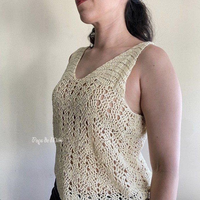 Lacy Chevron Top Crochet Pattern