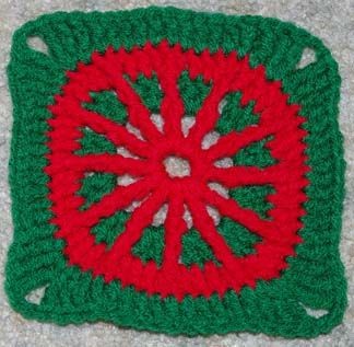 Crochet Christmas Afghan Square