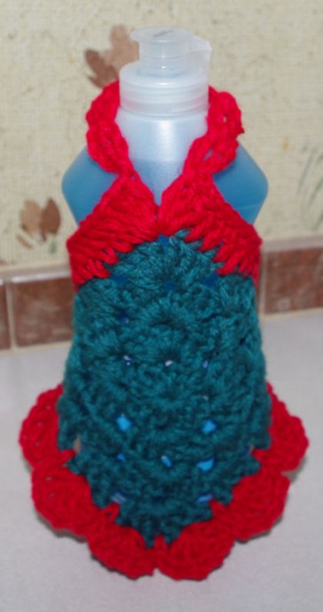 Create a Beautiful Crochet Dish Soap Dress with Granny Square Design for Your Kitchen Create a Beautiful Crochet Dish Soap Dress with Granny Square Design for Your Kitchen