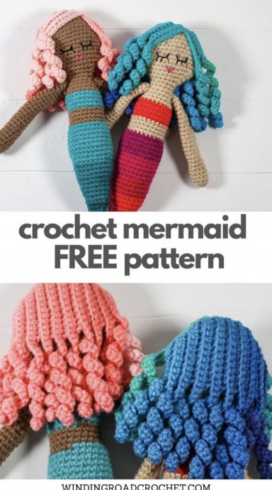 Free Crochet Mermaid Doll Pattern