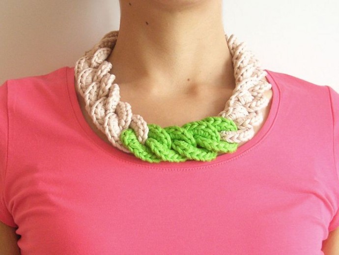 Beautiful Crochet Chain Necklace