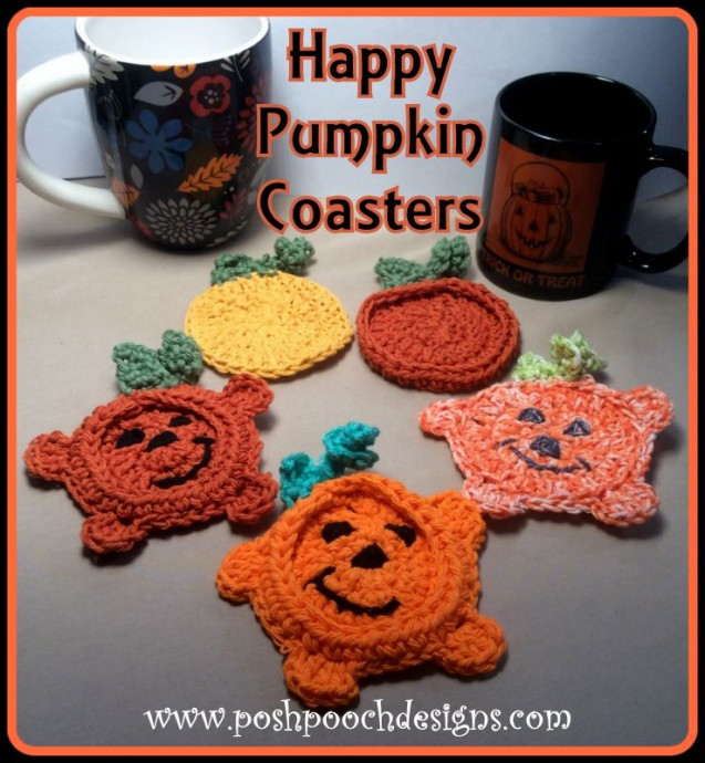 Create a Cozy Crochet Pumpkin Coaster for Your Fall Decor