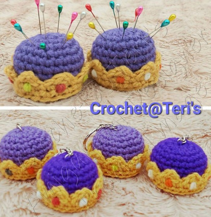 Crochet Crown Keychains & Pincushions