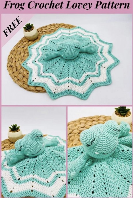 Free Frog Crochet Lovey Pattern