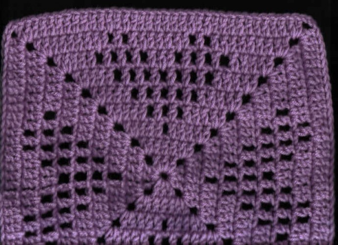 Create Your Own Meshed Hearts Crochet Square: A Step-by-Step Guide