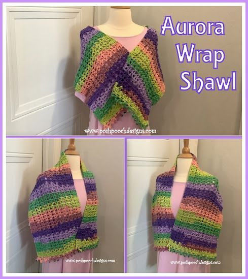 Crochet Aurora Wrap Shawl
