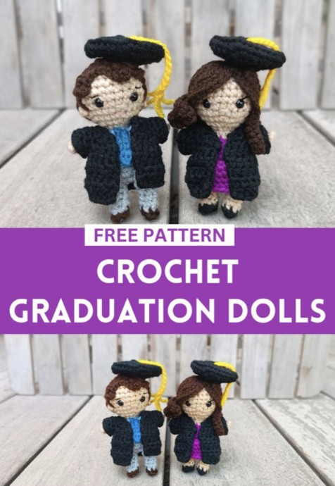 Small Graduation Dolls