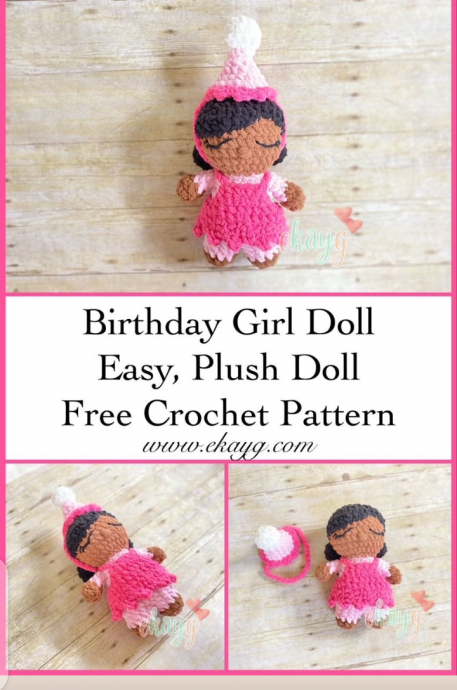 Cute Crochet Girl Doll