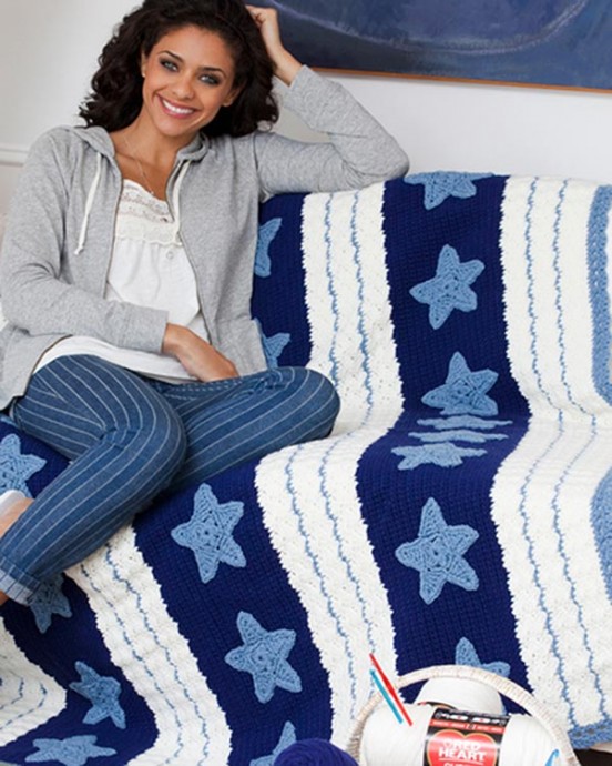 Crochet Spirit of America Blanket