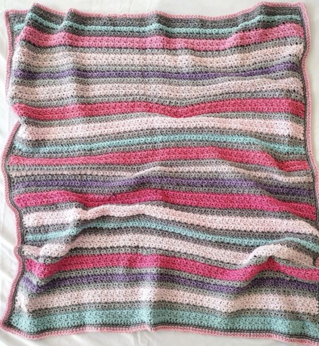 Crochet Candy Scrap Blanket
