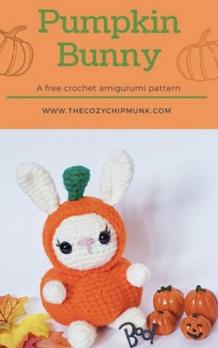 Free Crochet Pattern: Pumpkin Bunny