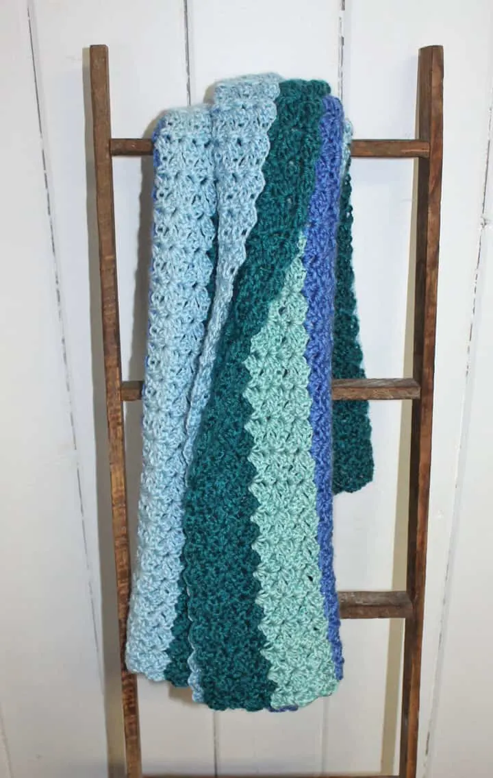 Completed Crochet Baby Blanket