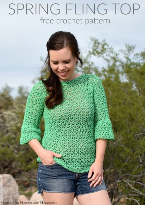 Gorgeous Spring Fling Crotchet Top