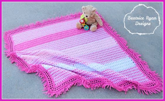 Crochet Twirly Whirly Baby Blanket