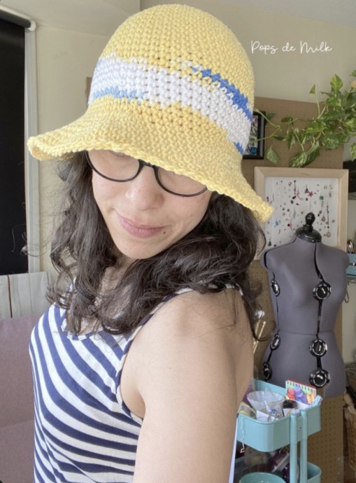 Crochet Summer Bucket Hat Pattern (FREE)
