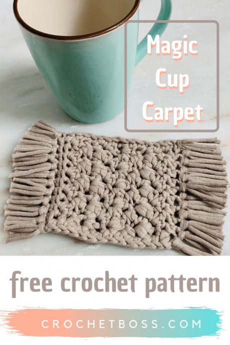 Create Your Own Crochet Magic Cup Carpet: A Cozy Home Decor Piece