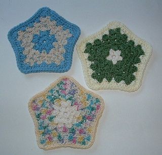 Crochet Star Facecloth