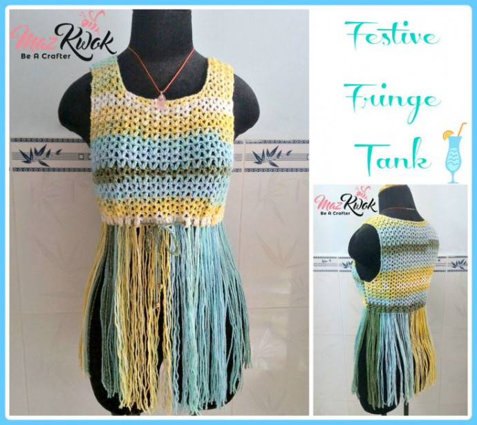 Crochet Festive Fringe Tank: A Stylish Addition to Your Summer Wardrobe