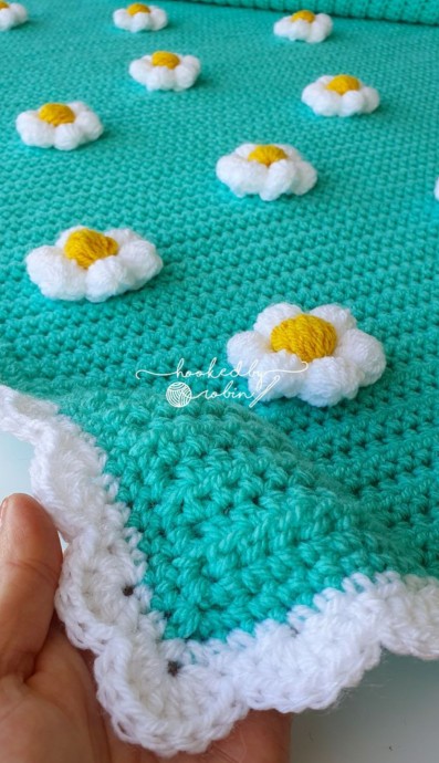 Crochet Daisy Blanket