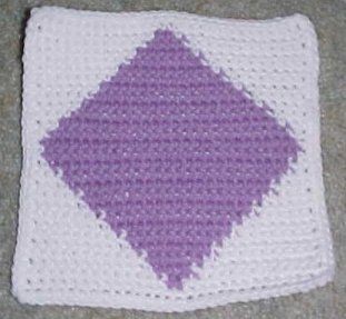 Create a Stunning Diamond-Shaped Afghan Square with Crochet Techniques