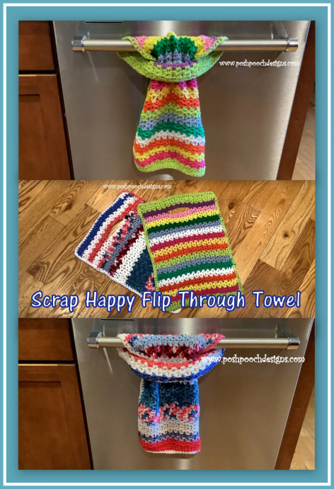 Crochet Scrap Happy Flip Through Towel Crochet Scrap Happy Flip Through Towel