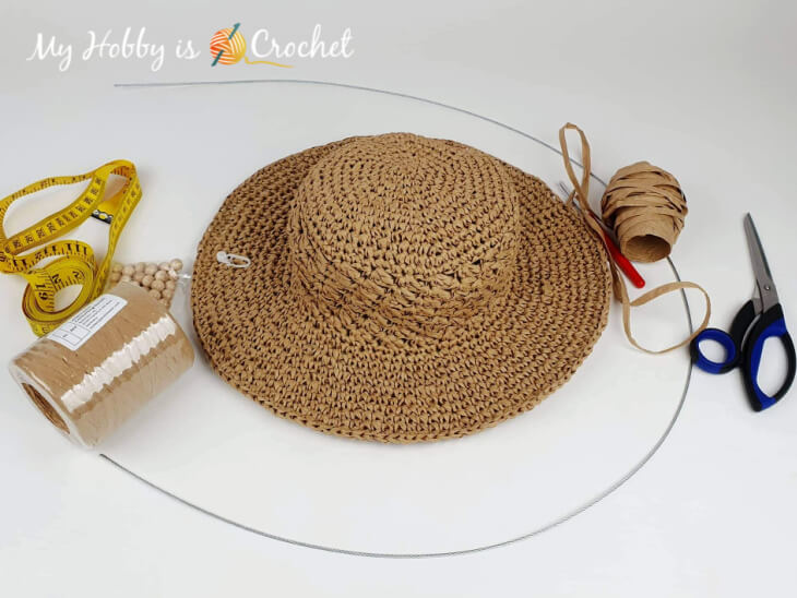 Create Your Own Stylish Crochet Raffie Sun Hat for Sunny Days