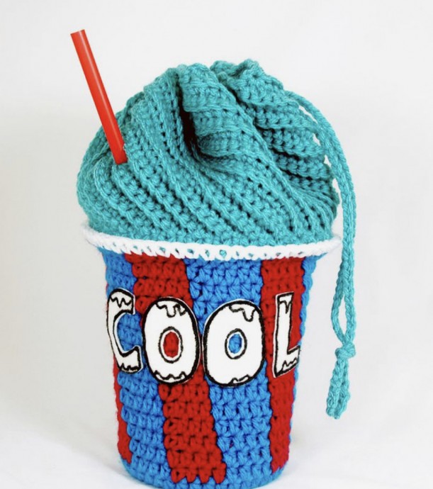 Slushee Cup Drawstring Bag