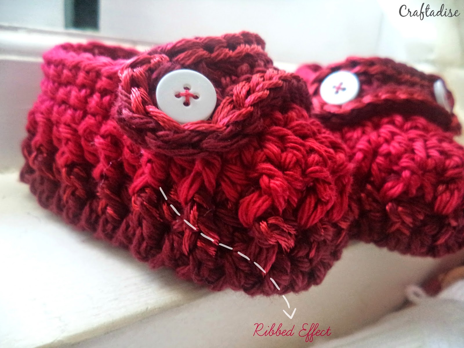 Adorable and Practical Crochet Ribbed Baby Booties with Button Strap &ndash; A Complete DIY Guide