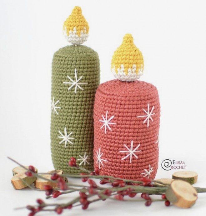 Create Beautiful Christmas Crochet Candles: Step-by-Step Guide and Materials Needed