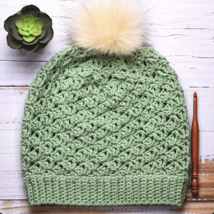 Crochet Shell Stitch Hat