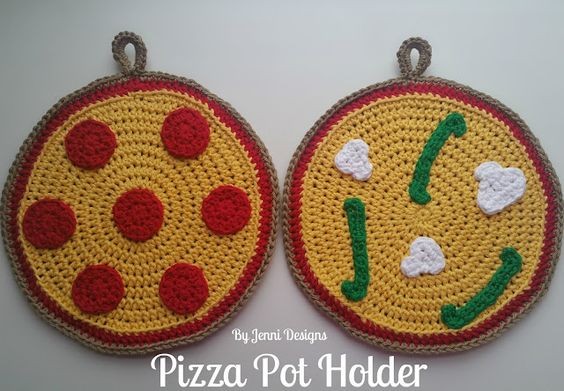 Create a Fun and Whimsical Crochet Pizza Pot Holder for Your Kitchen Create a Fun and Whimsical Crochet Pizza Pot Holder for Your Kitchen