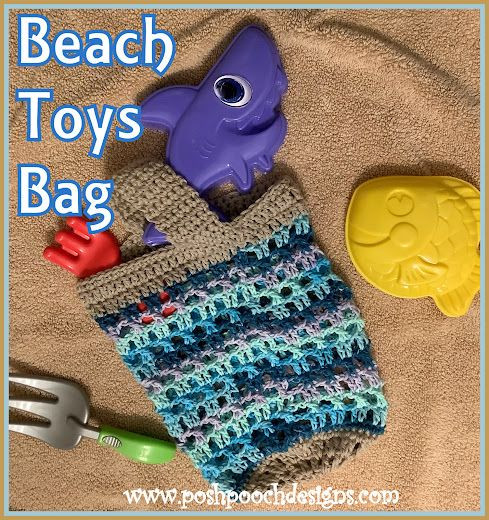 Crochet Beach Toys Bag