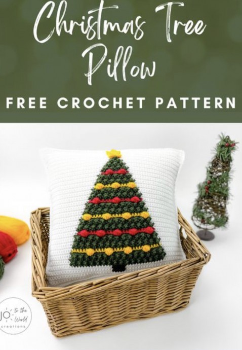 Create Your Own Festive Holiday Crochet Pillow: A Unique Christmas Tree Design Create Your Own Festive Holiday Crochet Pillow: A Unique Christmas Tree Design