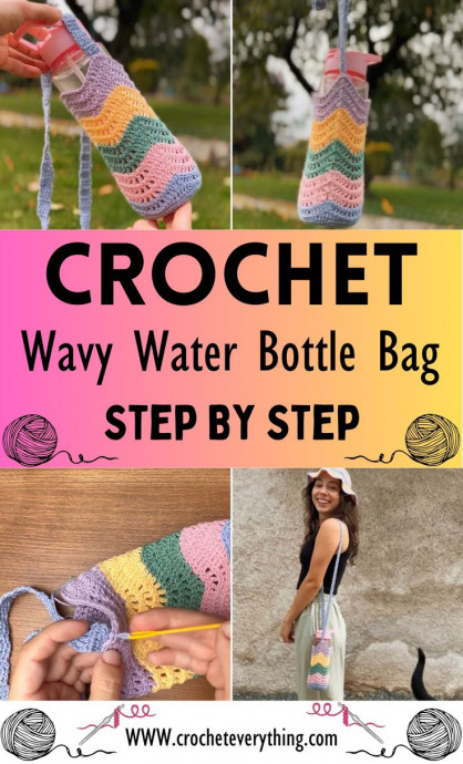 Create Your Own Crochet Wavy Water Bottle Bag: A Stylish and Practical Accessory for Hydration