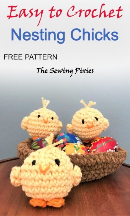 Crochet Nesting Chicks