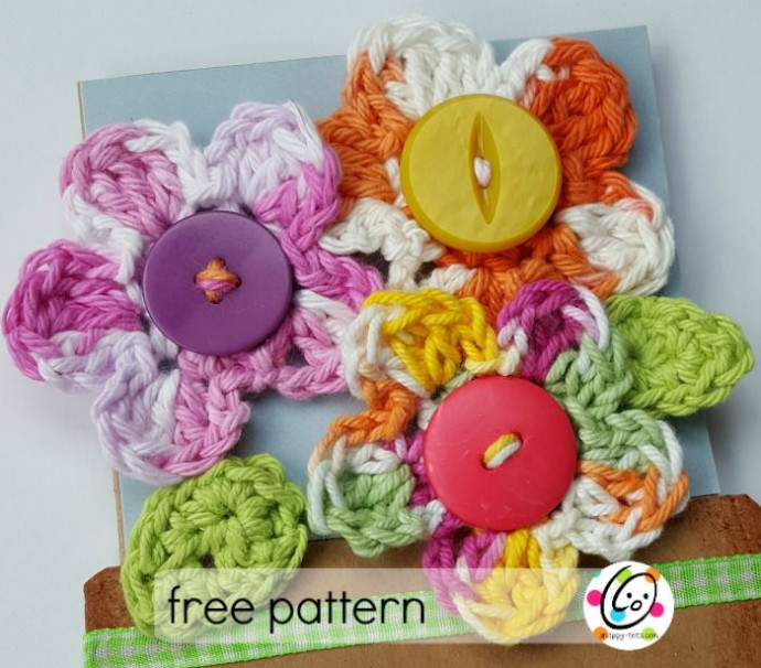 Create Adorable Crocheted Flowers for Your Craft Projects with Simple Instructions