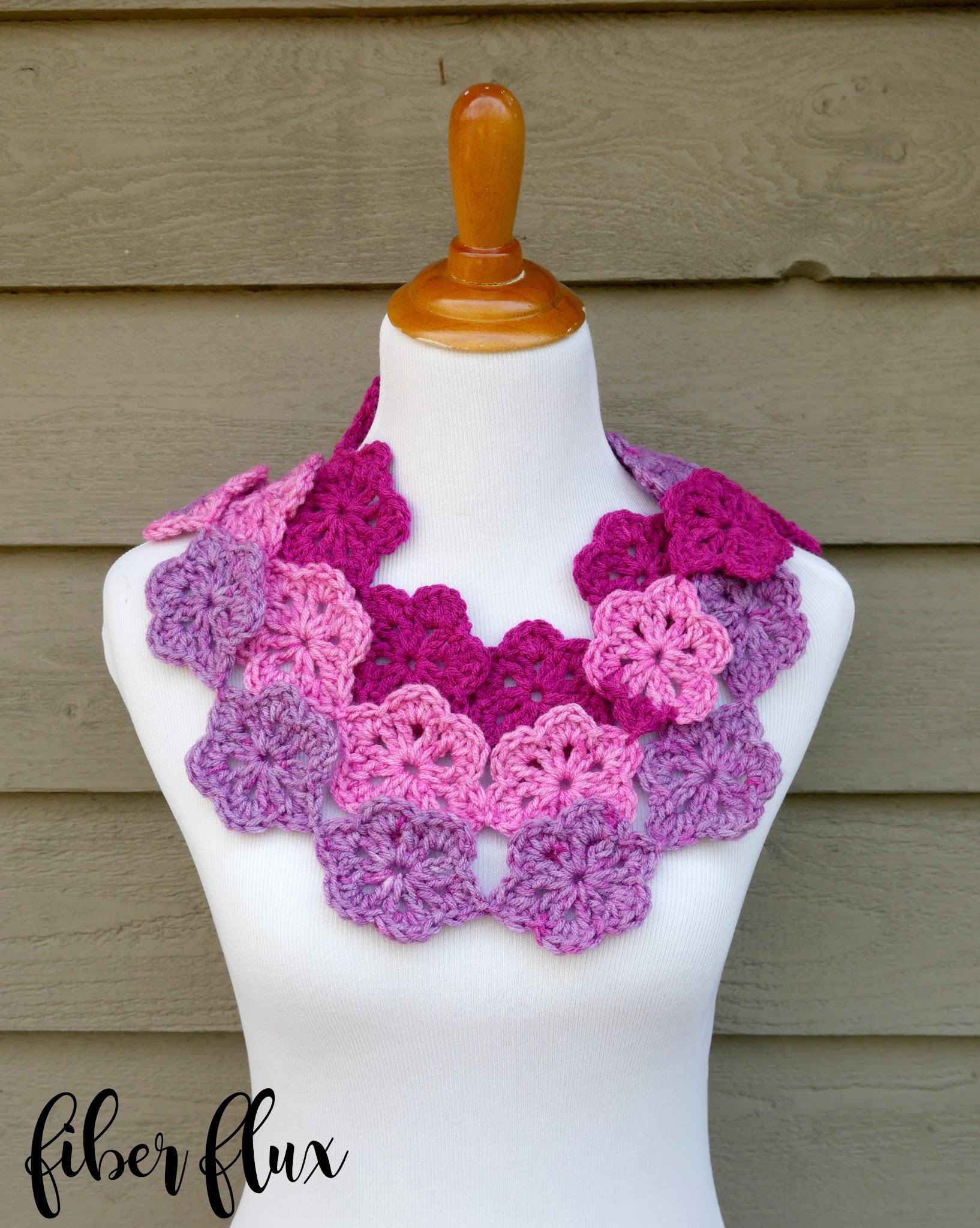 Crochet Maui Blossom Scarf