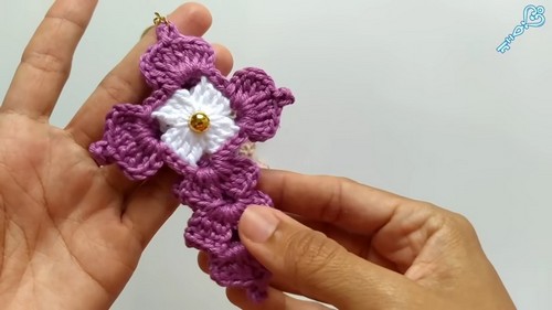 Create a Charming Crochet Pearly Crucifix Keychain - A Step-by-Step Guideline