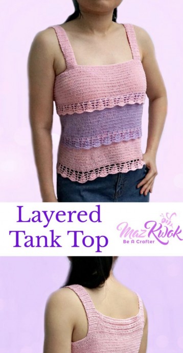 Create Your Own Unique Crochet Layered Tank Top for Summer Fashion Create Your Own Unique Crochet Layered Tank Top for Summer Fashion