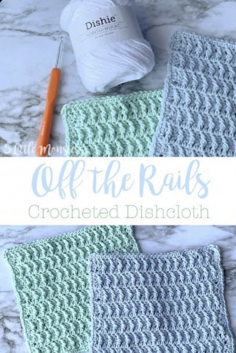 Crochet Off the Rails Dishcloth (Free Pattern)
