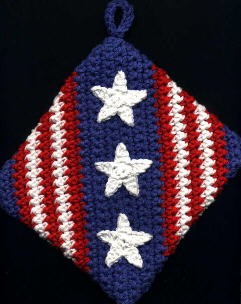 Create a Festive Handmade Crochet Fourth of July Potholder for Your Summer Celebrations Create a Festive Handmade Crochet Fourth of July Potholder for Your Summer Celebrations