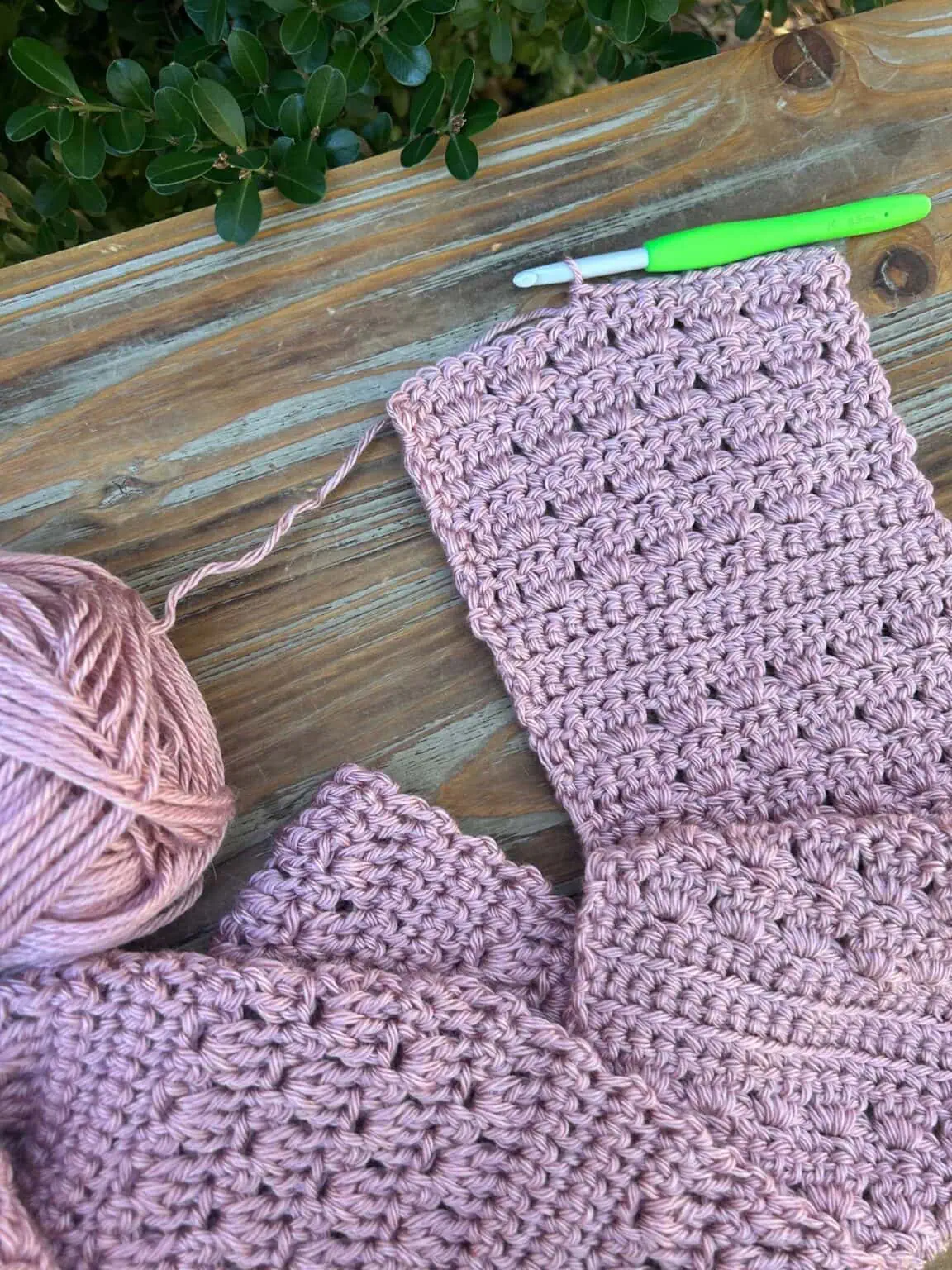 Crochet Blossom Ridge Scarf