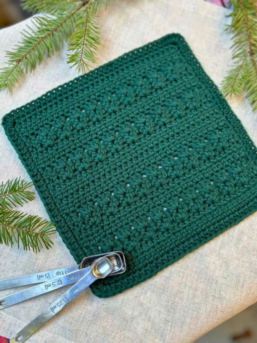 Crochet Pinecrest Dishcloth