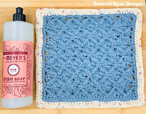 Crochet Bavarian Stitch Dishcloth