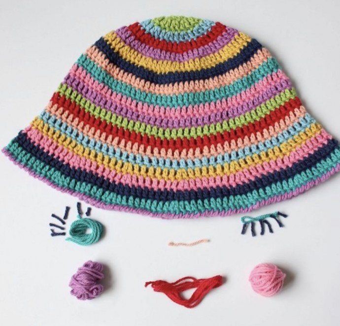 Crochet Cotton Bucket Hat